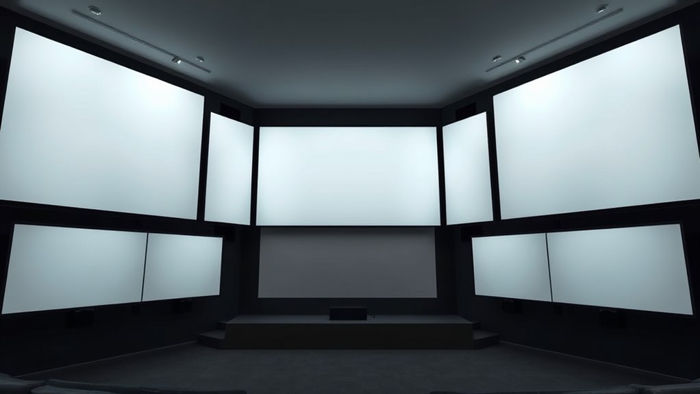 top low lag projector screens