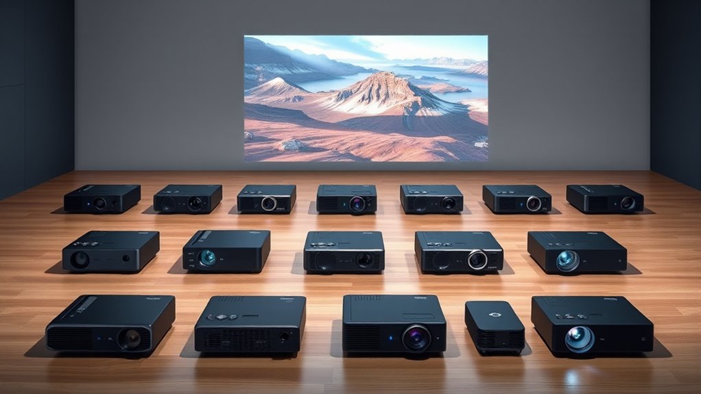top portable long throw projectors