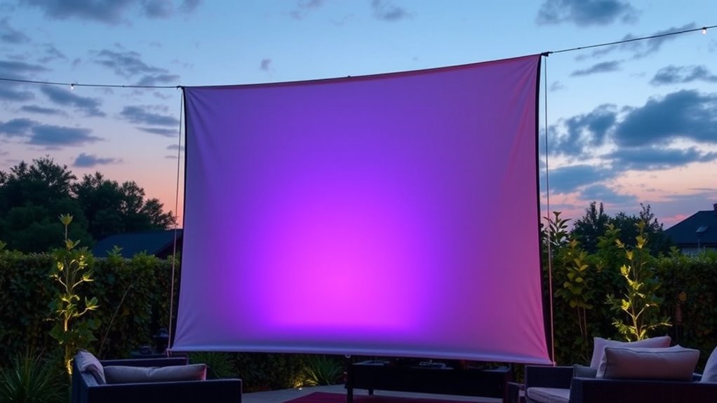 top portable projector screens