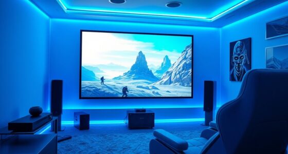 top white projector screens