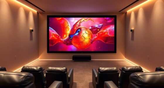 top white projector screens