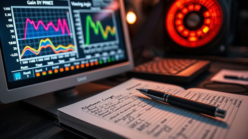 track adjustment changes consistently