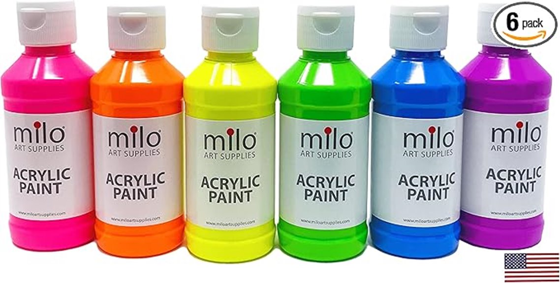 vivid fluorescent paint collection