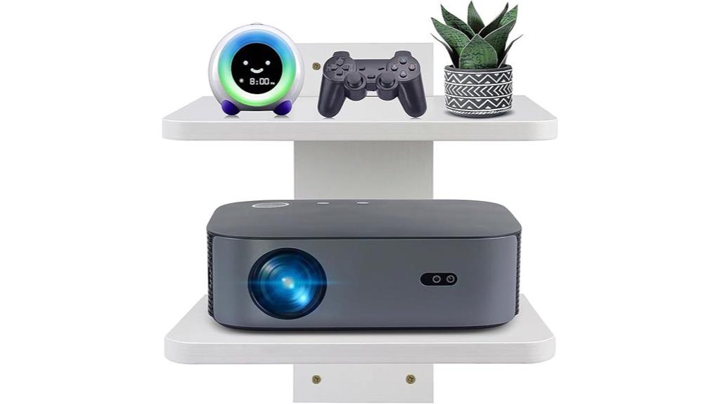 wall mountable floating shelves