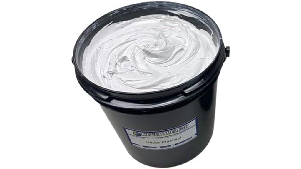 white gallon plastisol ink