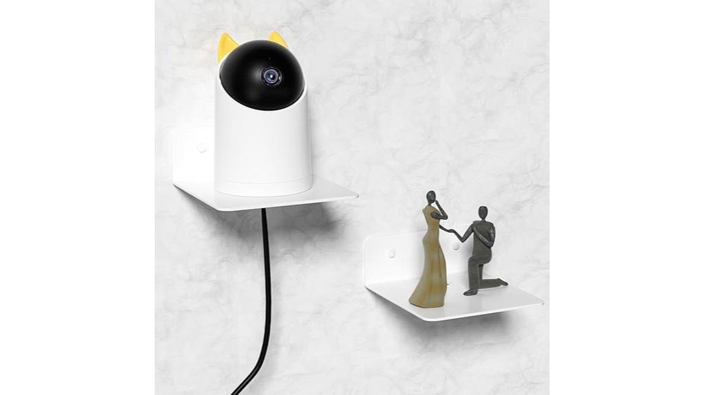 white wall shelves pack