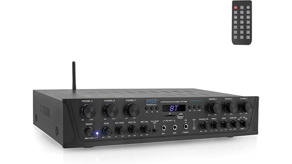 wireless audio amplifier with radio