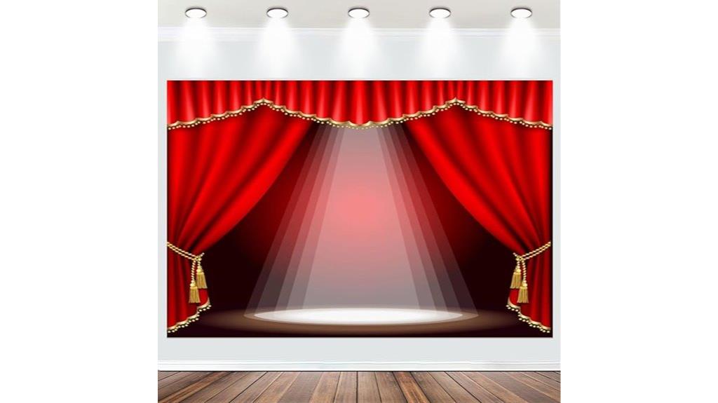 10x8ft fabric theater backdrop