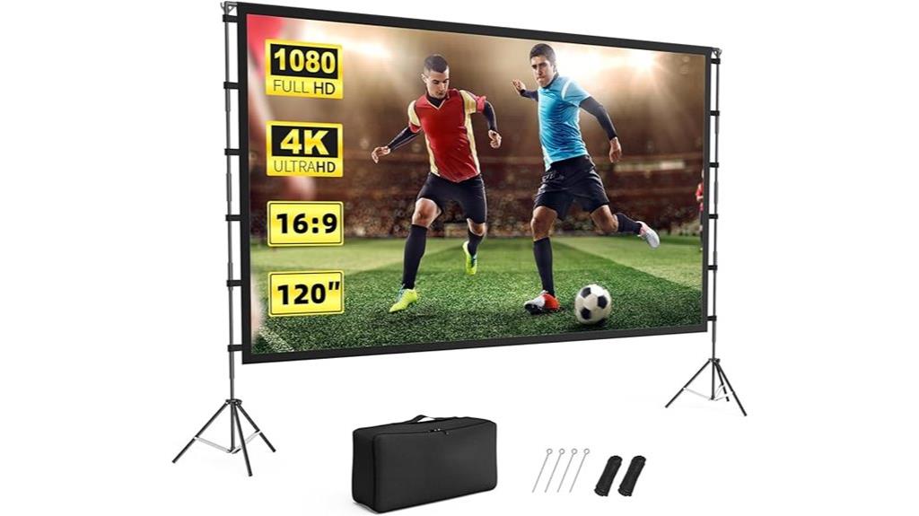 120 inch portable projector