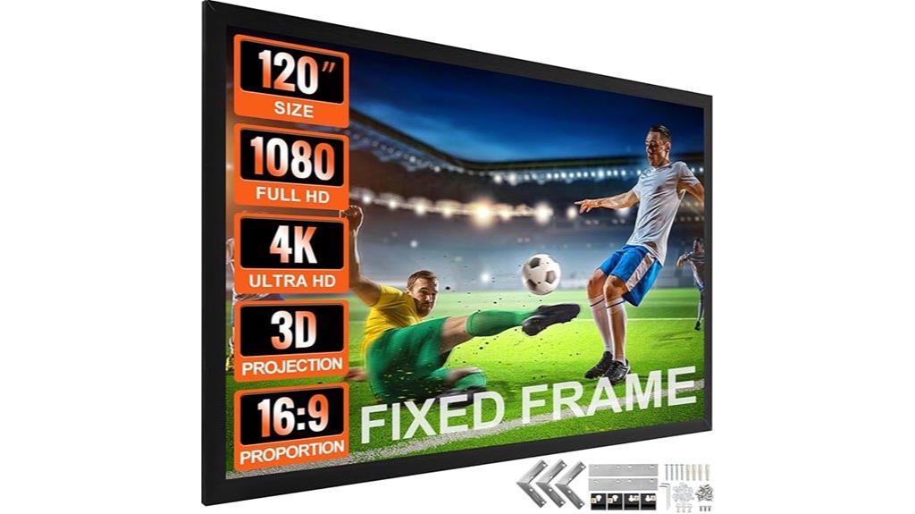 120 inch widescreen projection