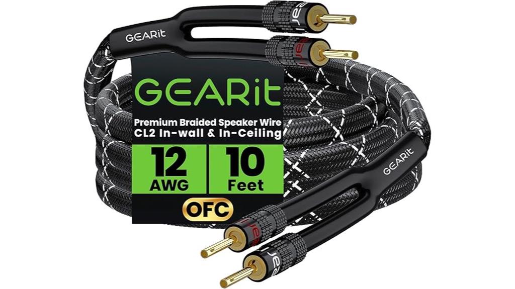 12 awg banana speaker cable