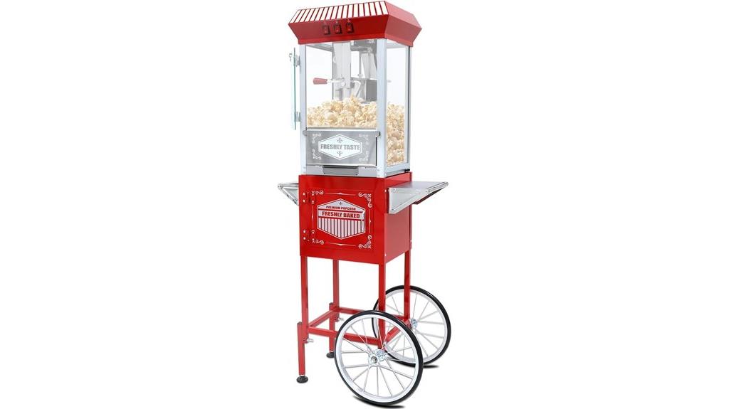 12 ounce popcorn maker cart