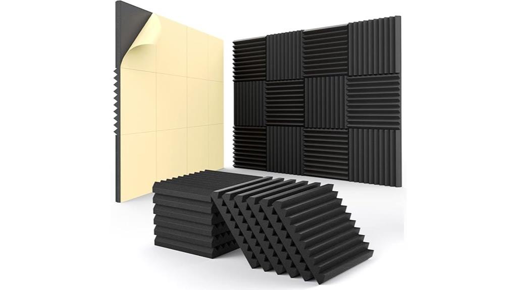 12 pack acoustic foam panels