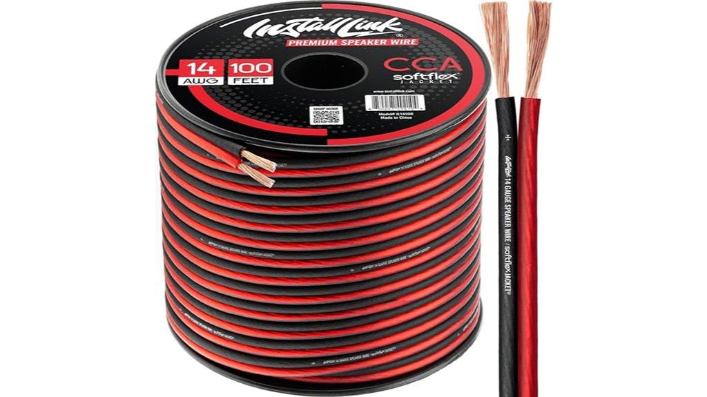 14 gauge speaker cable installation