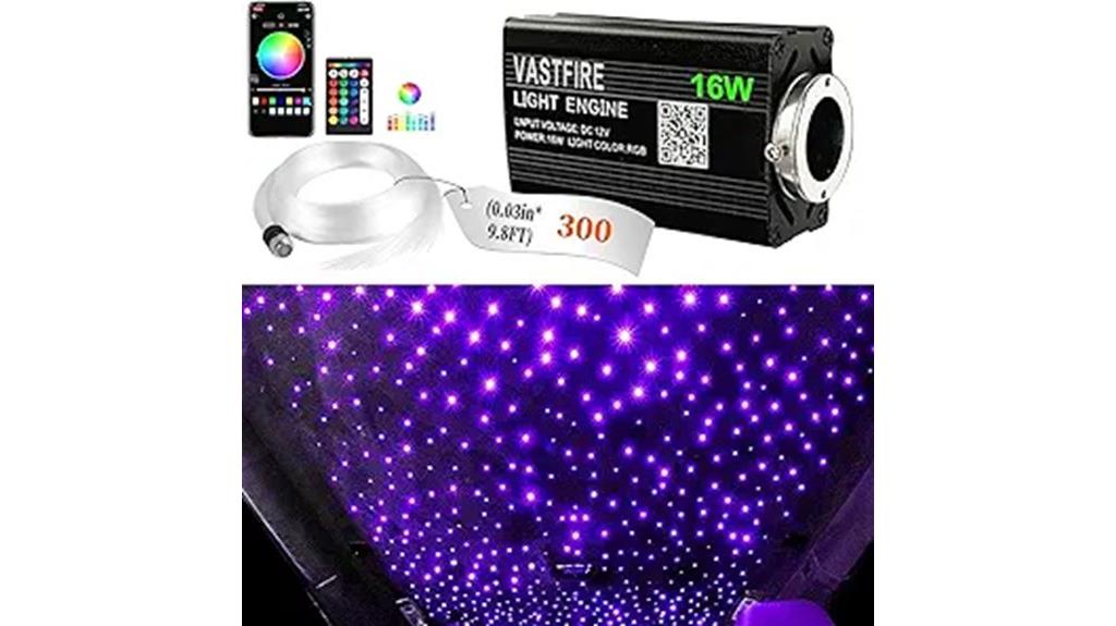 300 piece rgbw fiber kit