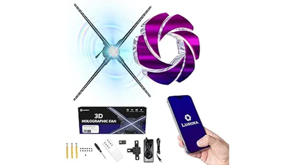 3d holographic fan with wi fi