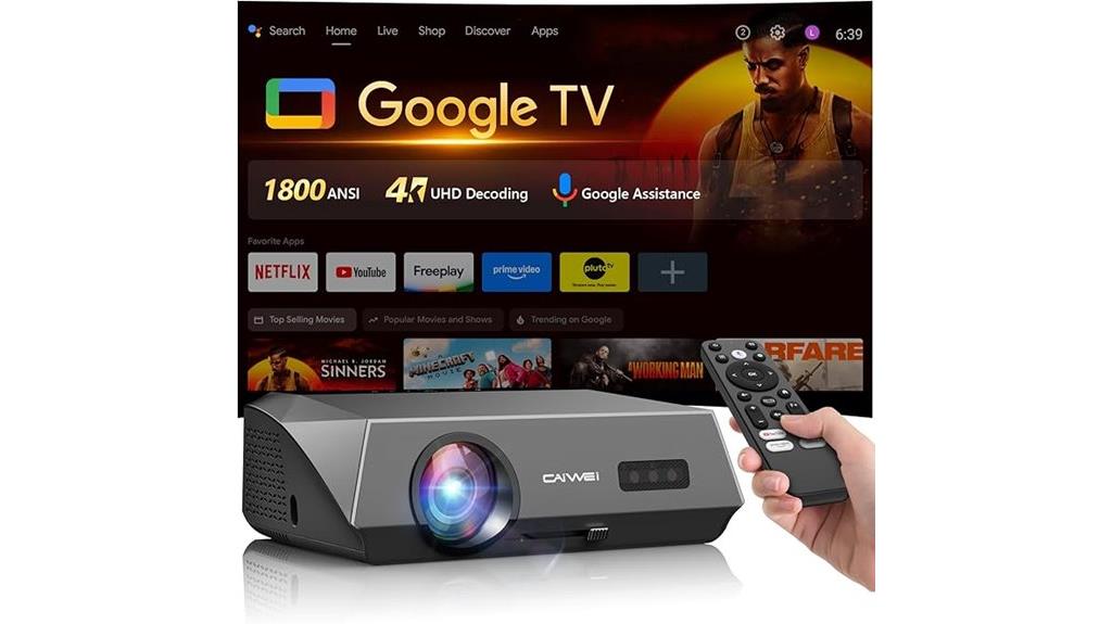 4k hdr smart projector