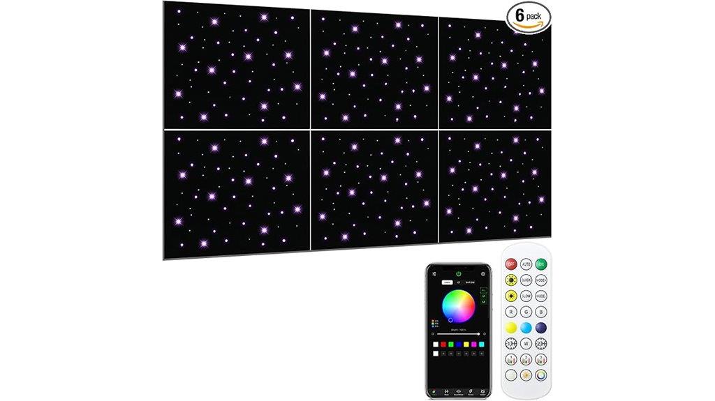 acoustic wall panels with lights