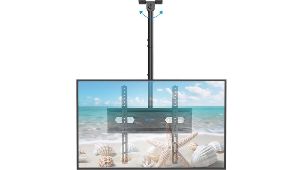 adjustable ceiling tv mount