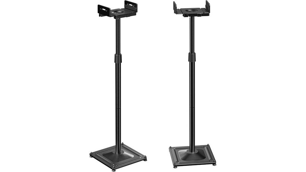 adjustable floor speaker stands
