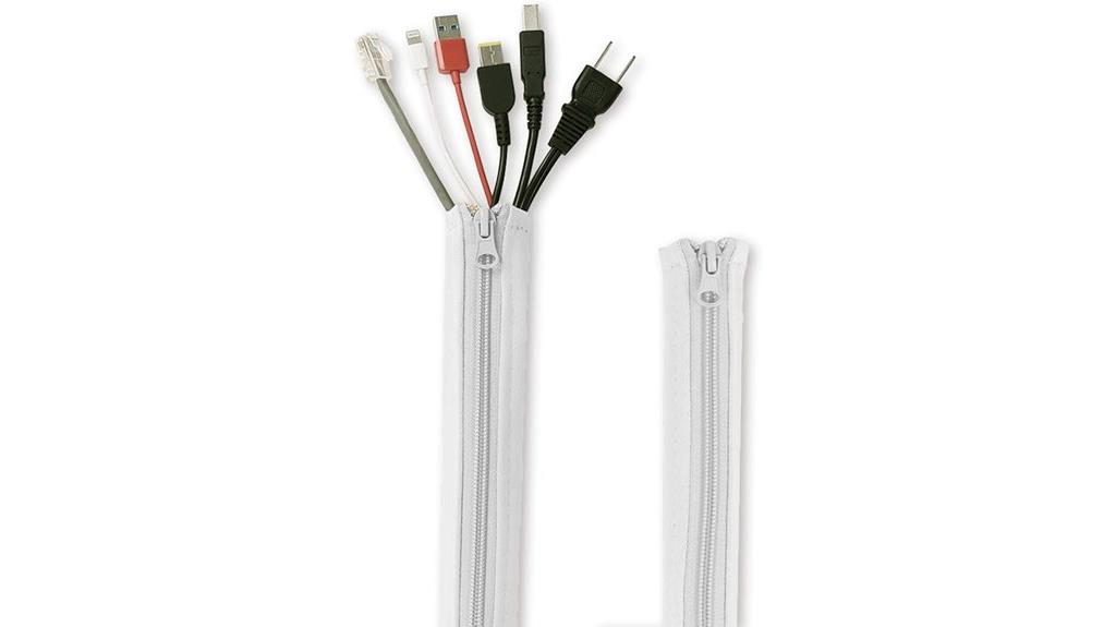 adjustable grey cable sleeves