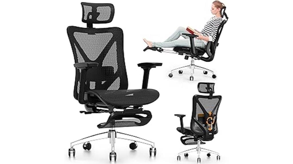 adjustable lumbar support chair