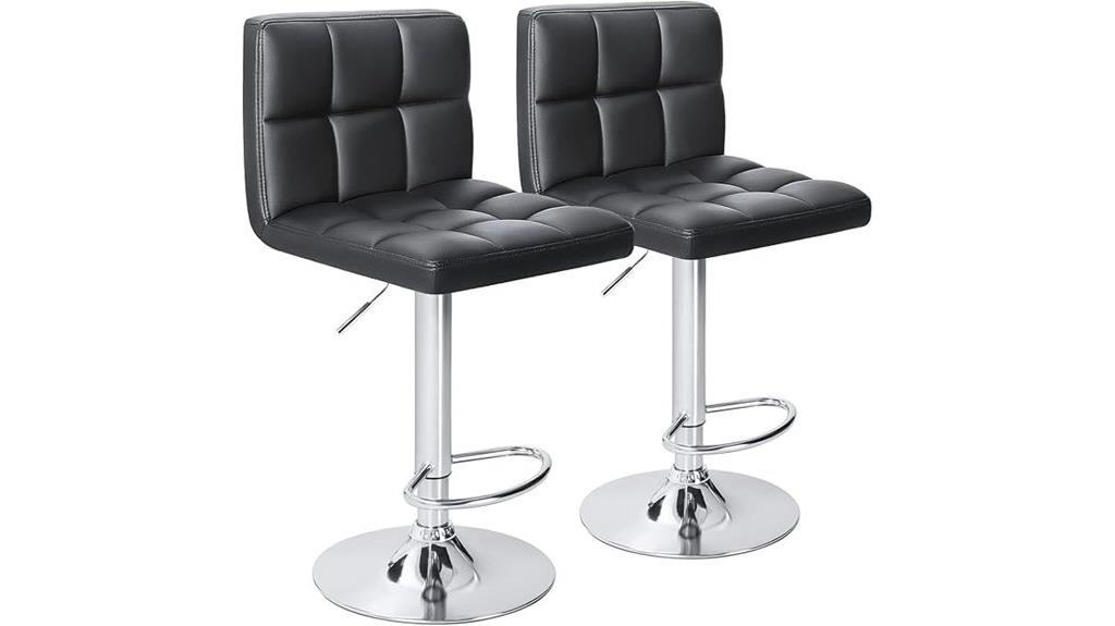 adjustable pu leather stools