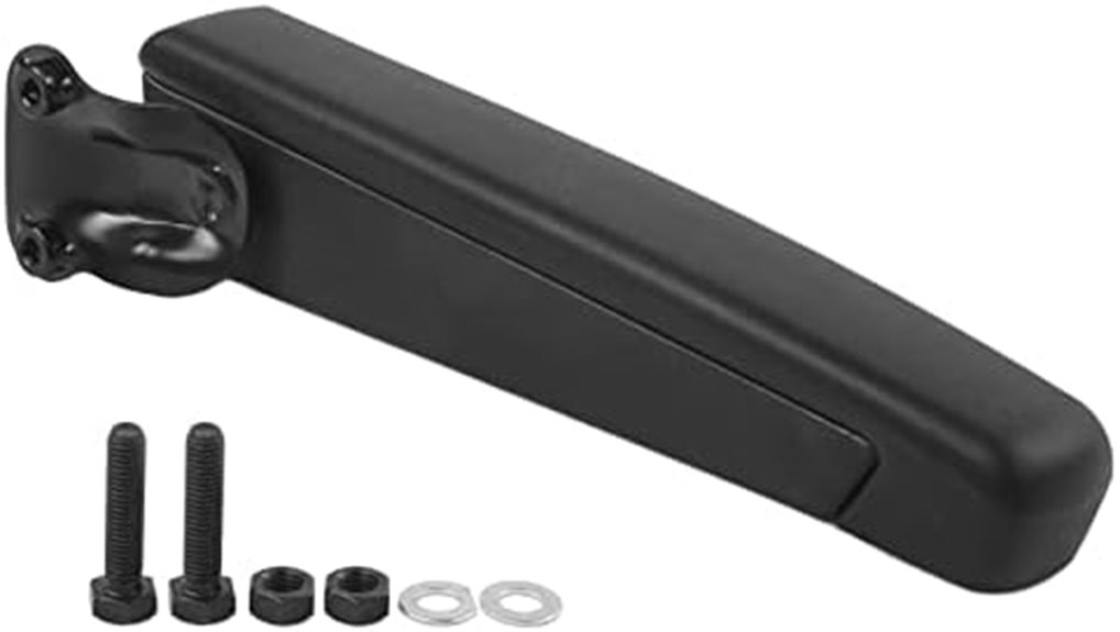 adjustable shock absorbing armrest