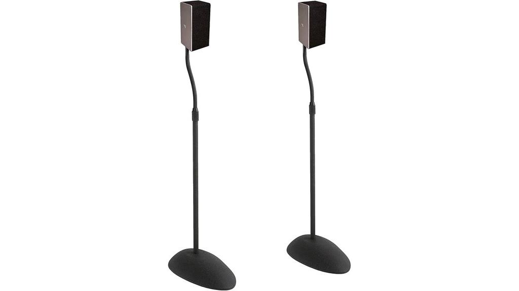 adjustable speaker stand features
