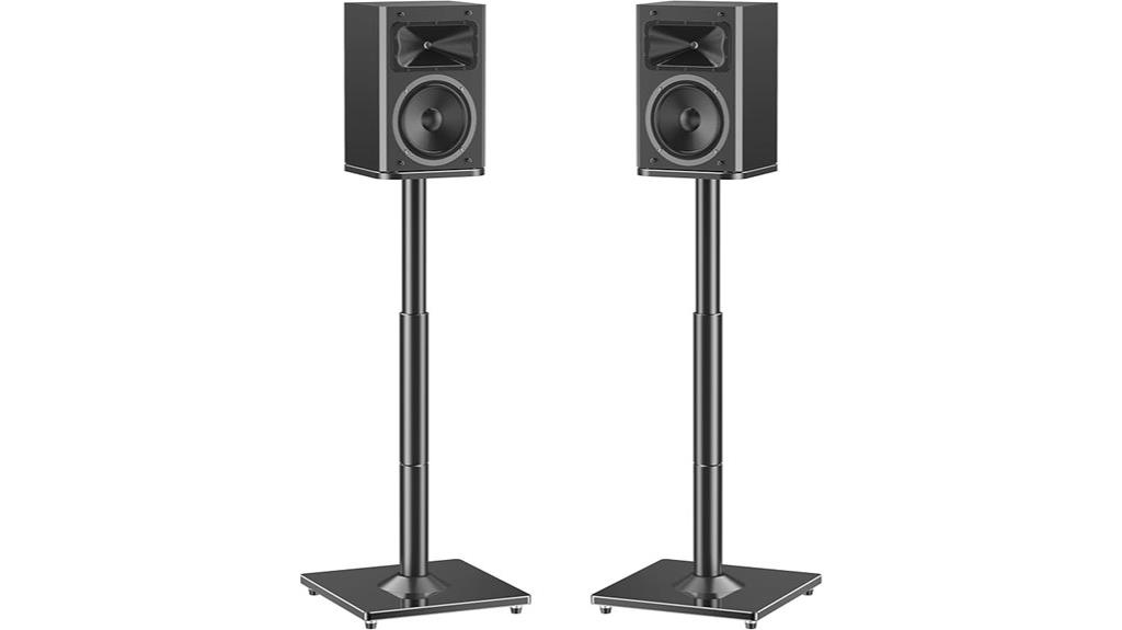 adjustable stereo speaker stands