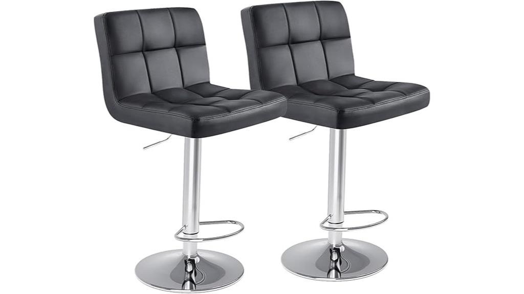 adjustable swivel bar chairs
