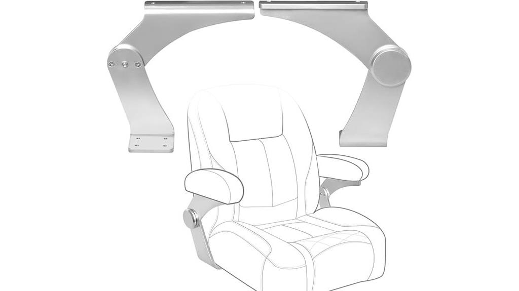 aluminum boat armrest set