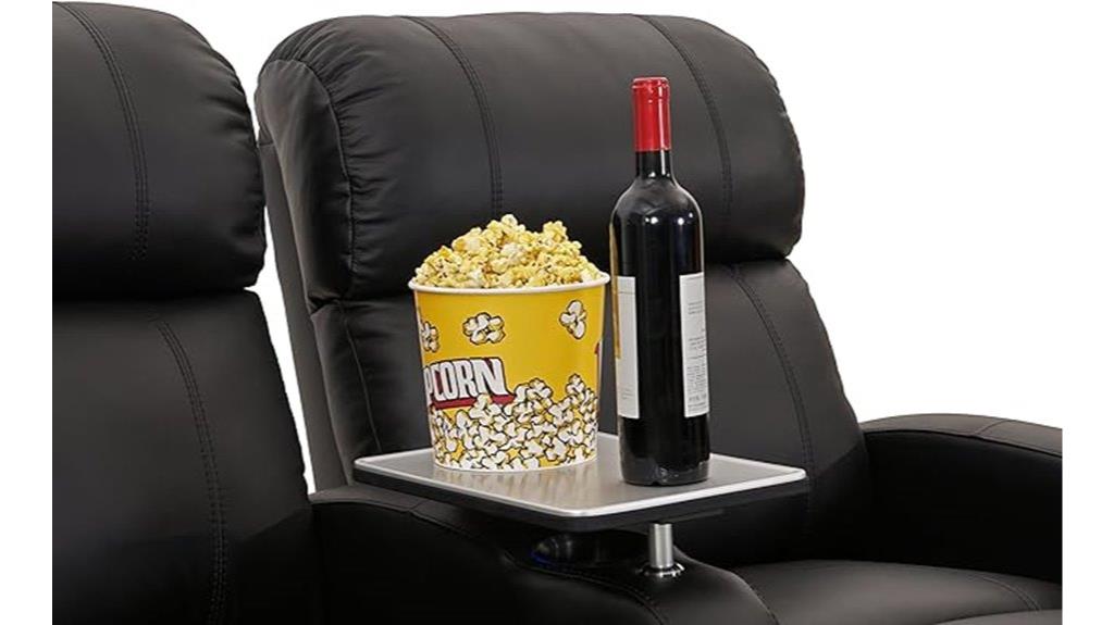 aluminum swivel recliner tray