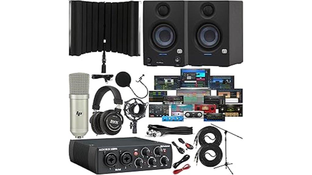 audio interface with monitors