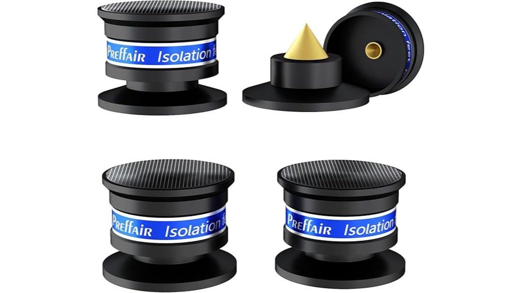 audiophile speaker isolation spikes