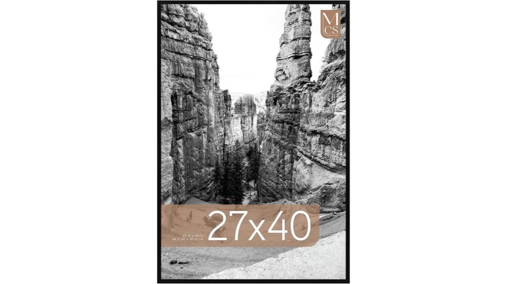black 27x40 movie frame