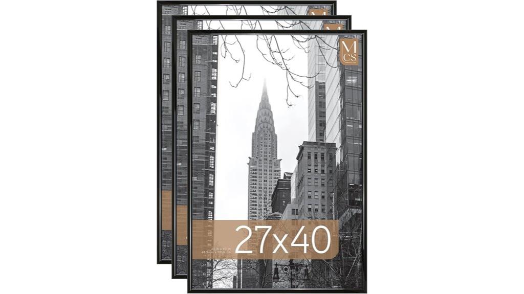 black movie poster frames