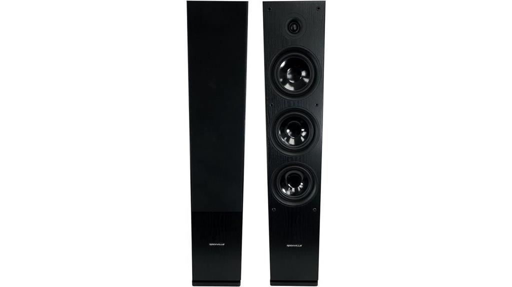 black rockville tower speakers