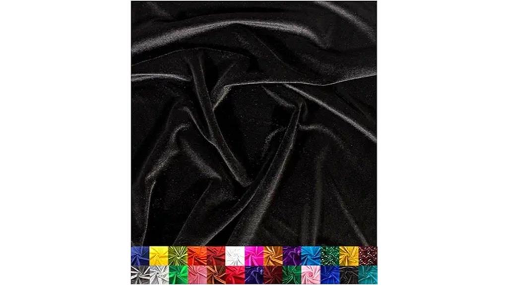 black velvet fabric yard