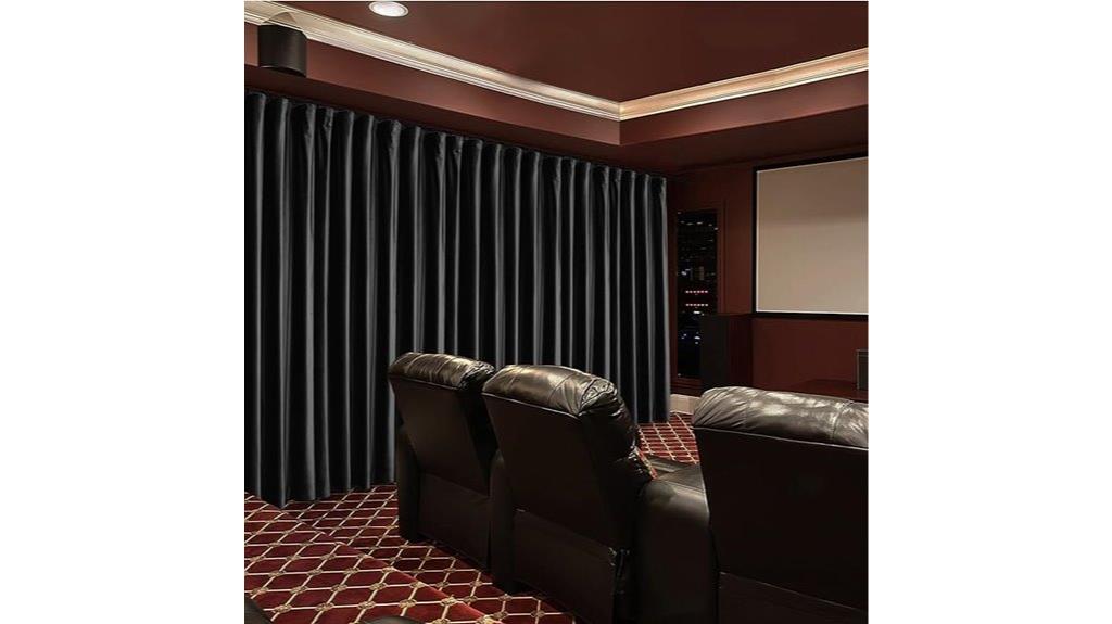 black velvet home theater drapes