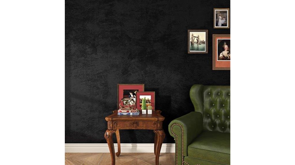 black velvet peel stick wallpaper
