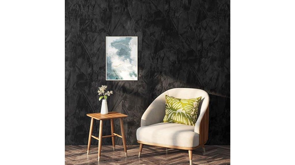 black velvet wall covering