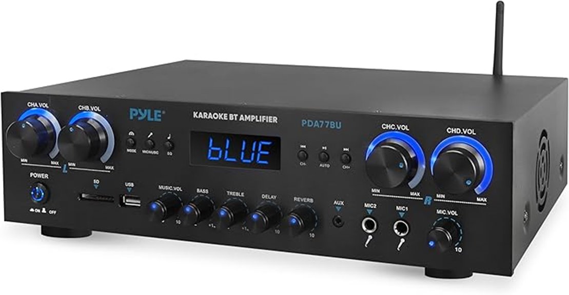 bluetooth stereo receiver amplifier