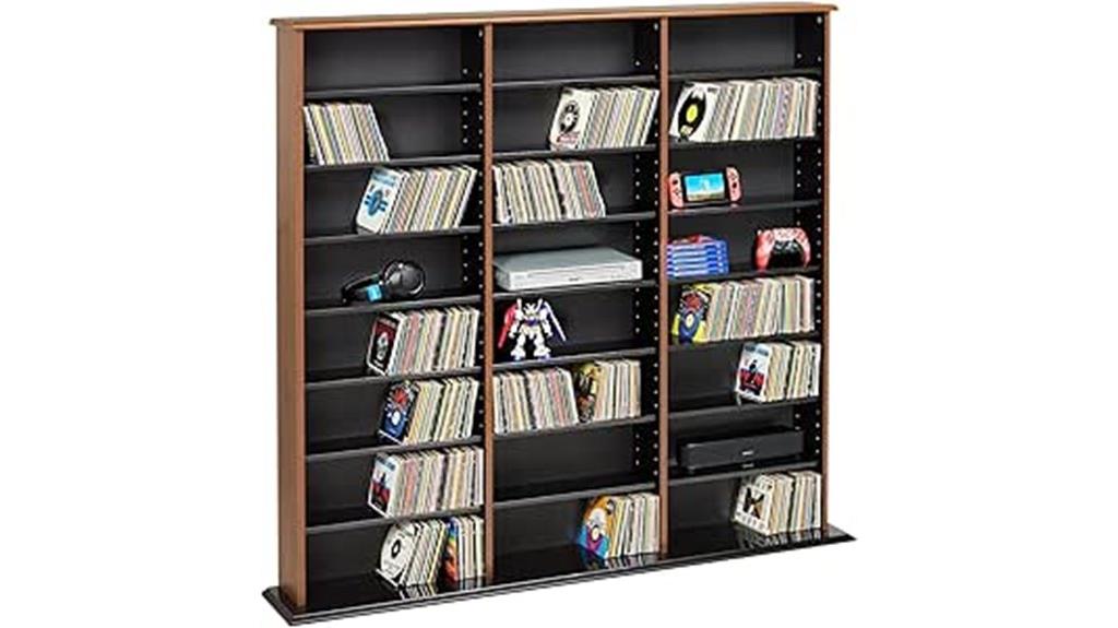 cherry black triple cabinet