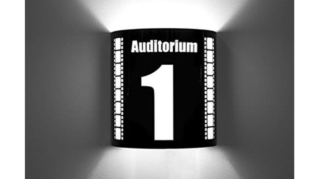 cinema style wall sconces