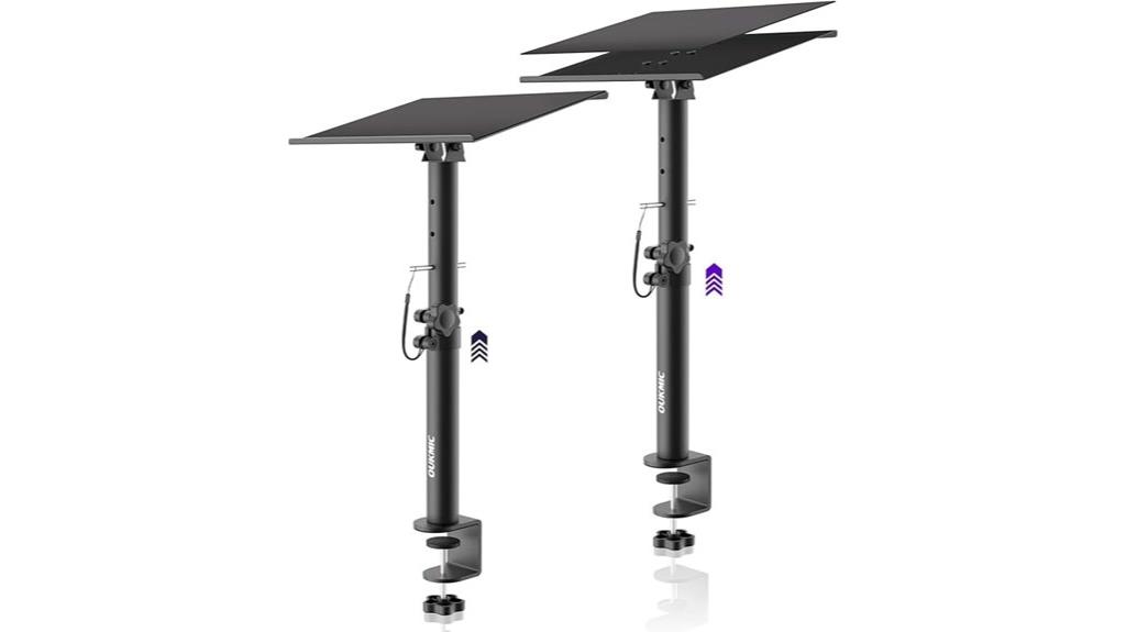 clamp on desktop speakers