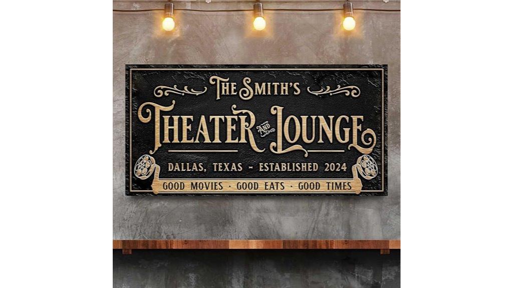 custom movie theater decor