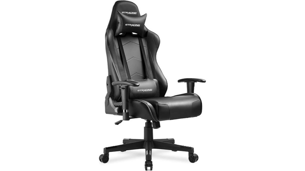 dark black gaming chair