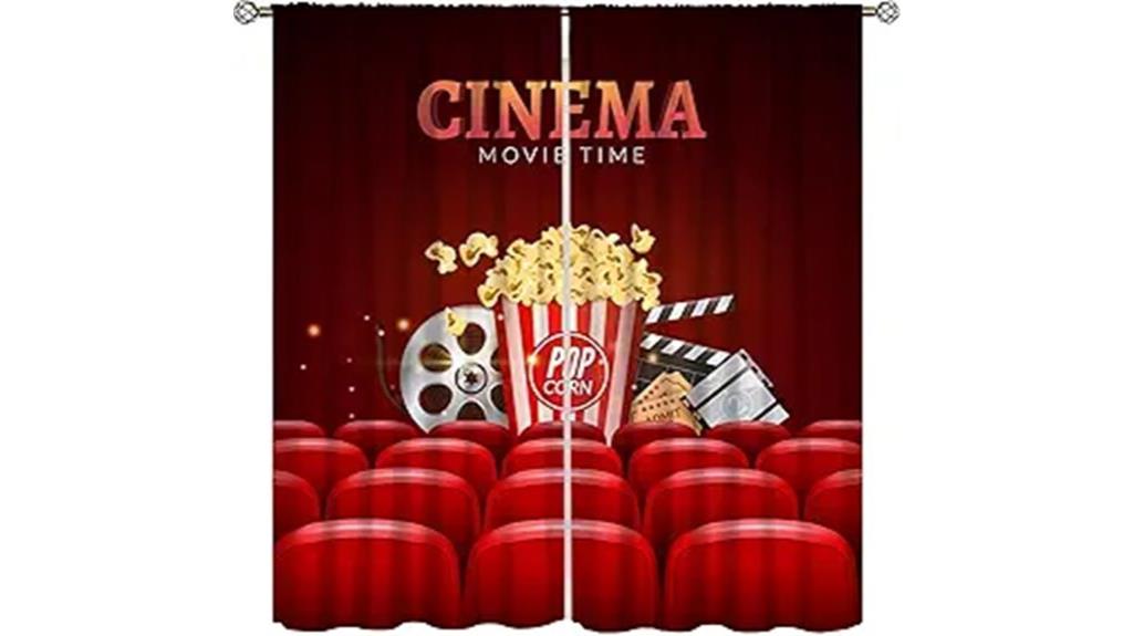 dark theater blackout curtains