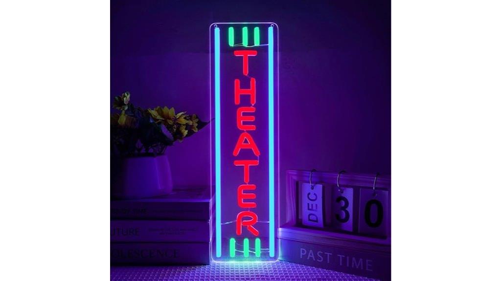 dimmable movie night sign
